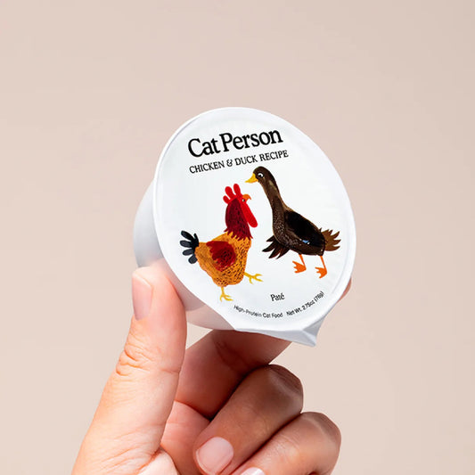Cat Person Cat Pate Chicken & Duck 2.75oz - Wet Cat Food Topper - The Family Pet