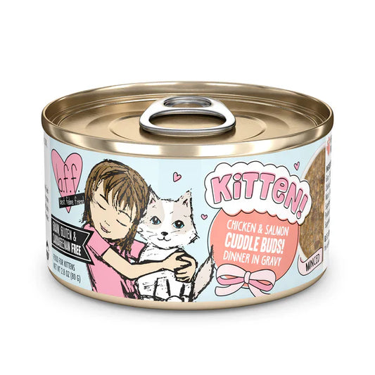 BFF Kitten Cuddle Buds Grain Free Chicken and Salmon Wet Cat Food (2.8oz) - Wet Cat Food - The Family Pet