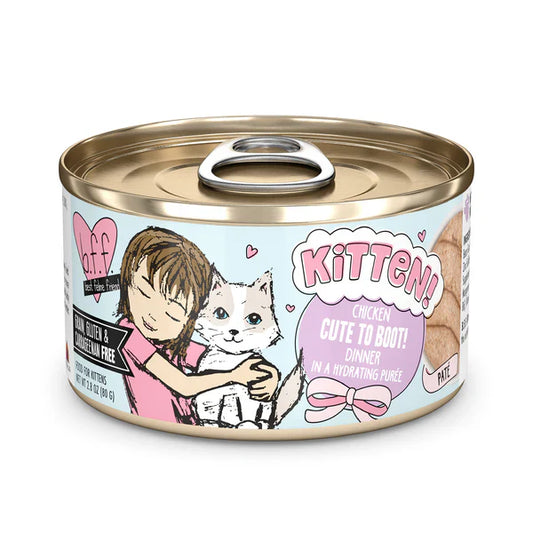 BFF Kitten Cute to Boot Grain Free Chicken Purée Wet Cat Food (2.8oz) - BFF Wet Cat Food - The Family Pet