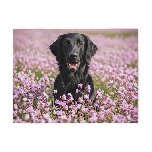 Flat Coated Retriever Sweatshirt Blanket