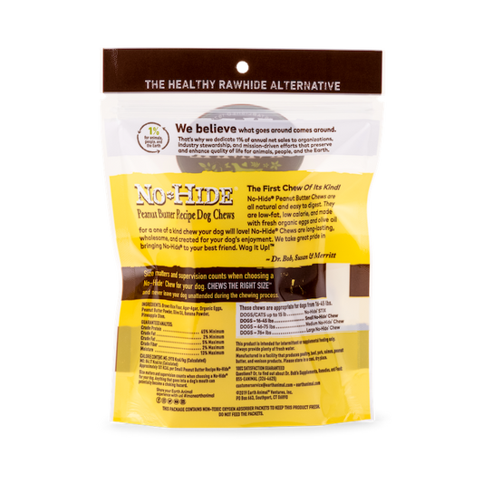 Earth Animal No Hide Peanut Butter Medium Dog Treats (2pk) (2.4oz) - Earth Animal Dog Treats - The Family Pet