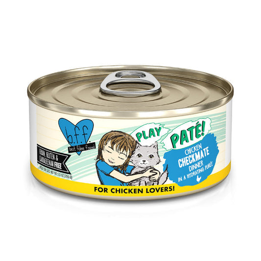 BFF Play Paté Adult Checkmate Chicken Wet Cat Food (5.5oz) - Wet Cat Food - The Family Pet