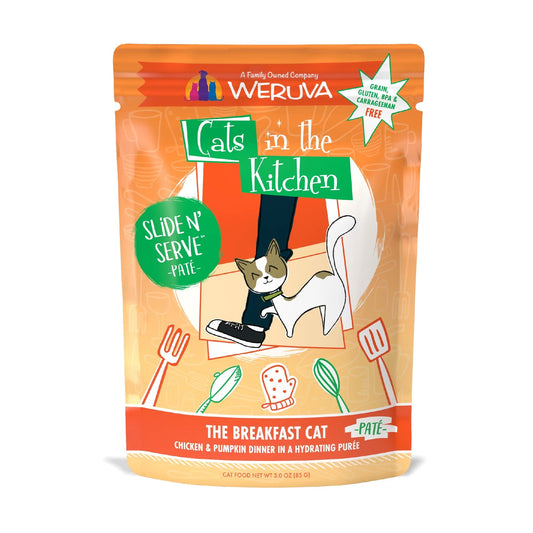 Cats in the Kitchen Paté Slide N' Serve The Breakfast Cat (3oz) - Cats in the Kitchen Wet Cat Food - The Family Pet