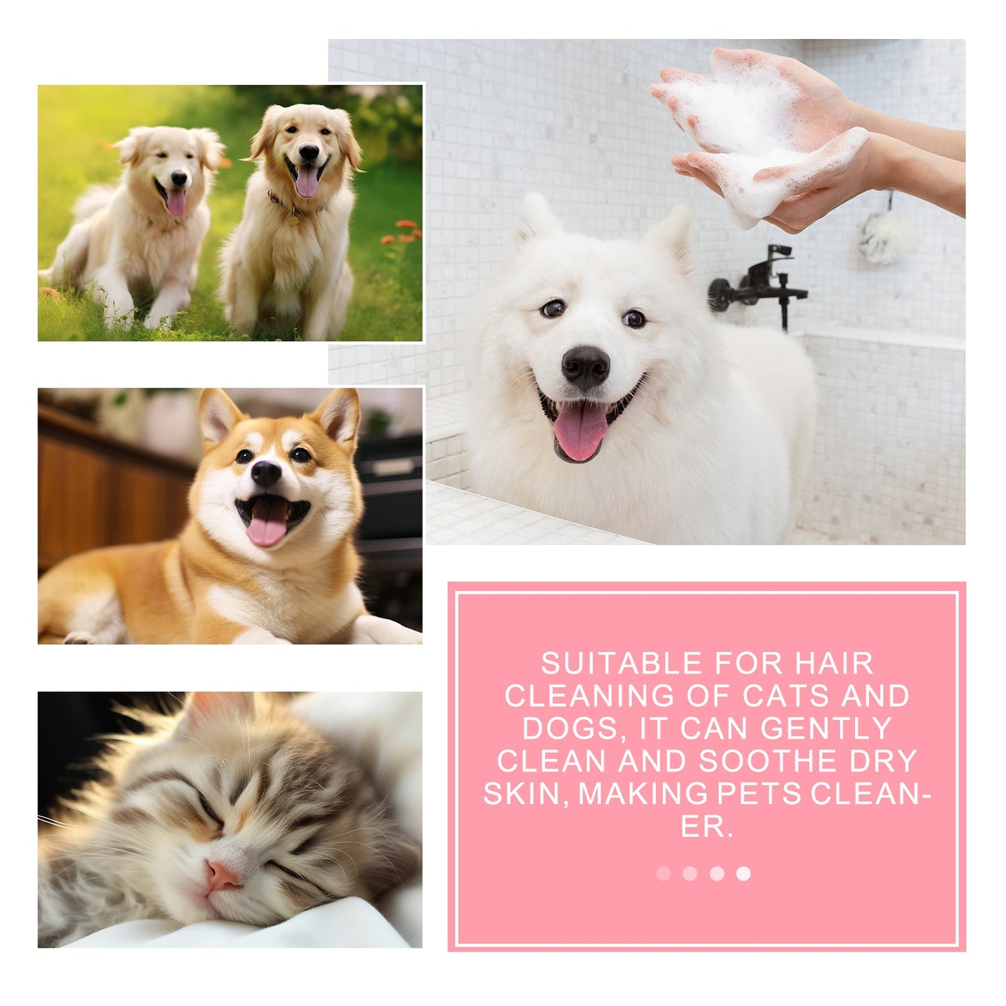 Pet Soap, Relieve Itchy Skin For Cats And Dogs, Smooth Hair Care, Anti-Mite Cleaning Soap For Pets