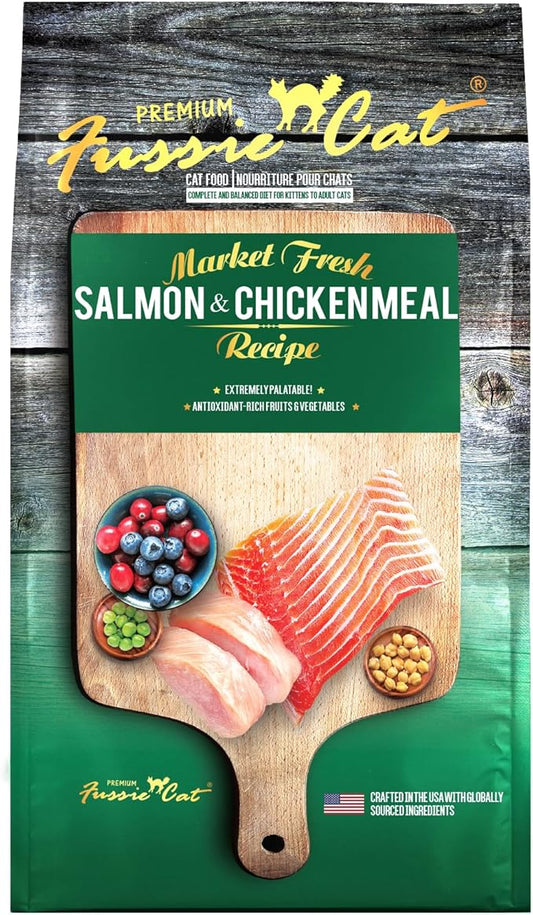 Fussie Cat Market Fresh Dry Cat Salmon & Chicken (3.5lb) - Dry Cat Food - The Family Pet