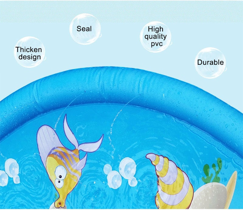 Dog Sprinkler Pad Cooling Mat Play Water Splash ๐ฆ