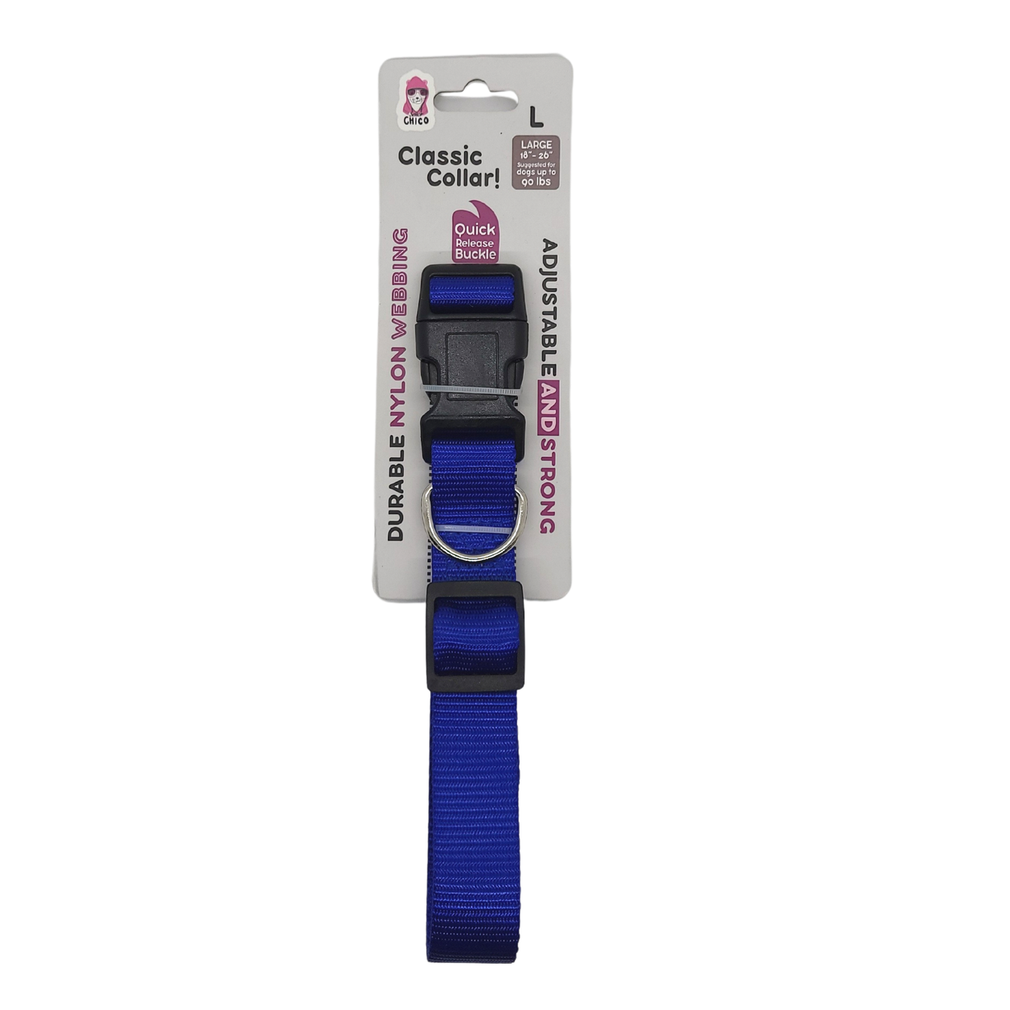 Dog Collar Quick Release Nylon Stylish Adjustable ๐