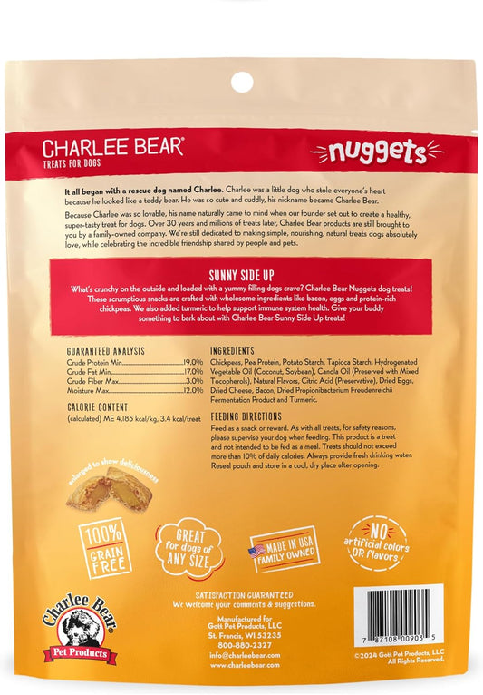 Charlee Bear Nuggets Skin & Coat Sunny Side Dog Treats (8oz) - detail view
