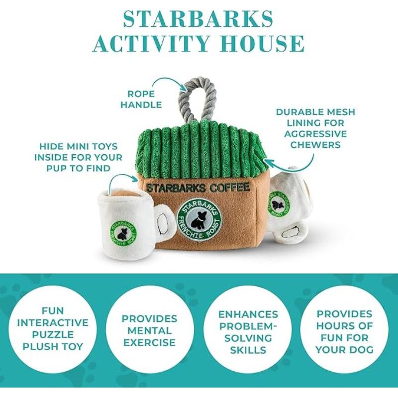 Starbarks Coffee House Interactive Plush Dog Toy