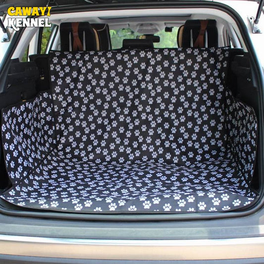 CAWAYI KENNEL Pet Carriers Dog Car Seat Cover Trunk Mat