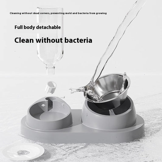 Automatic Drinking Water Oblique Mouthed Cat Bowl