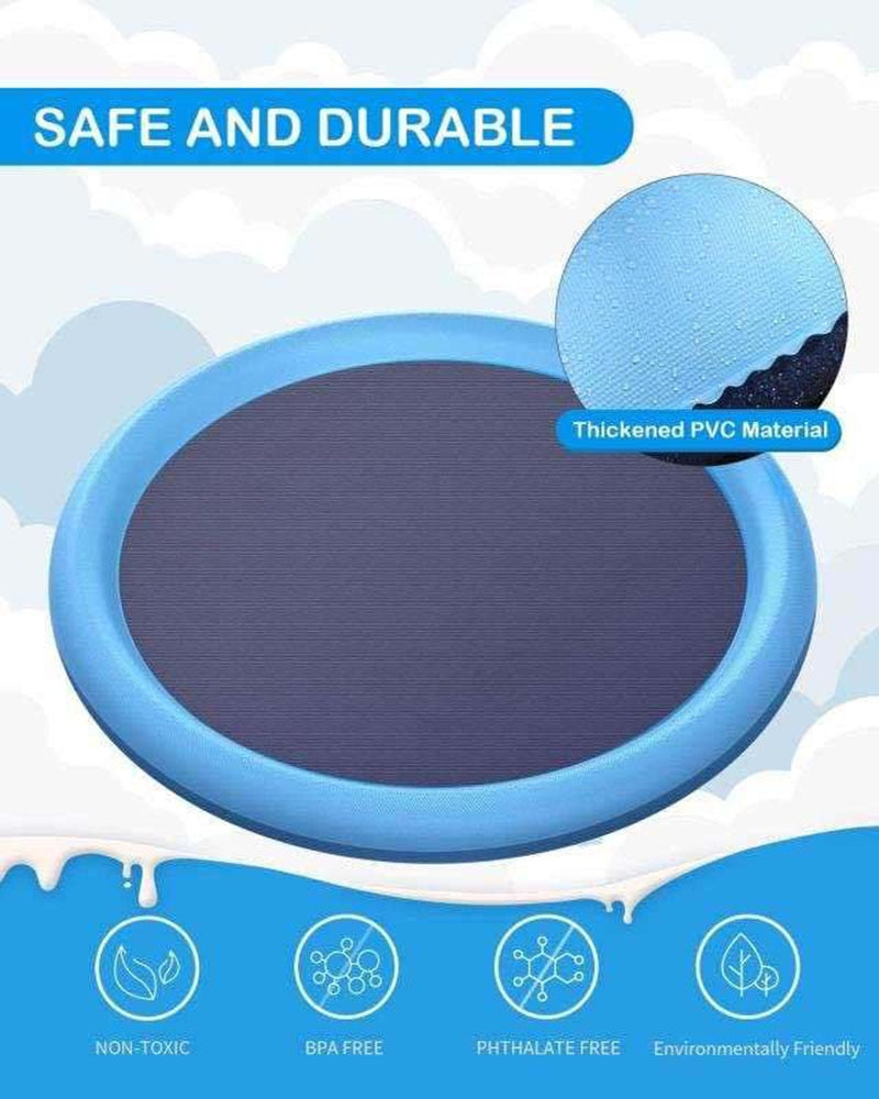 Dog Sprinkler Pad Cooling Mat Play Water Splash ๐ฆ