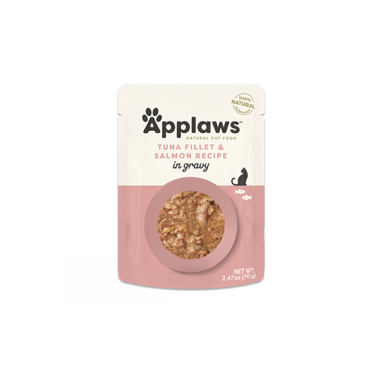 Applaws Cat Flakes Tuna & Salmon Pouch (2.47oz) - Wet Cat Food Topper - The Family Pet