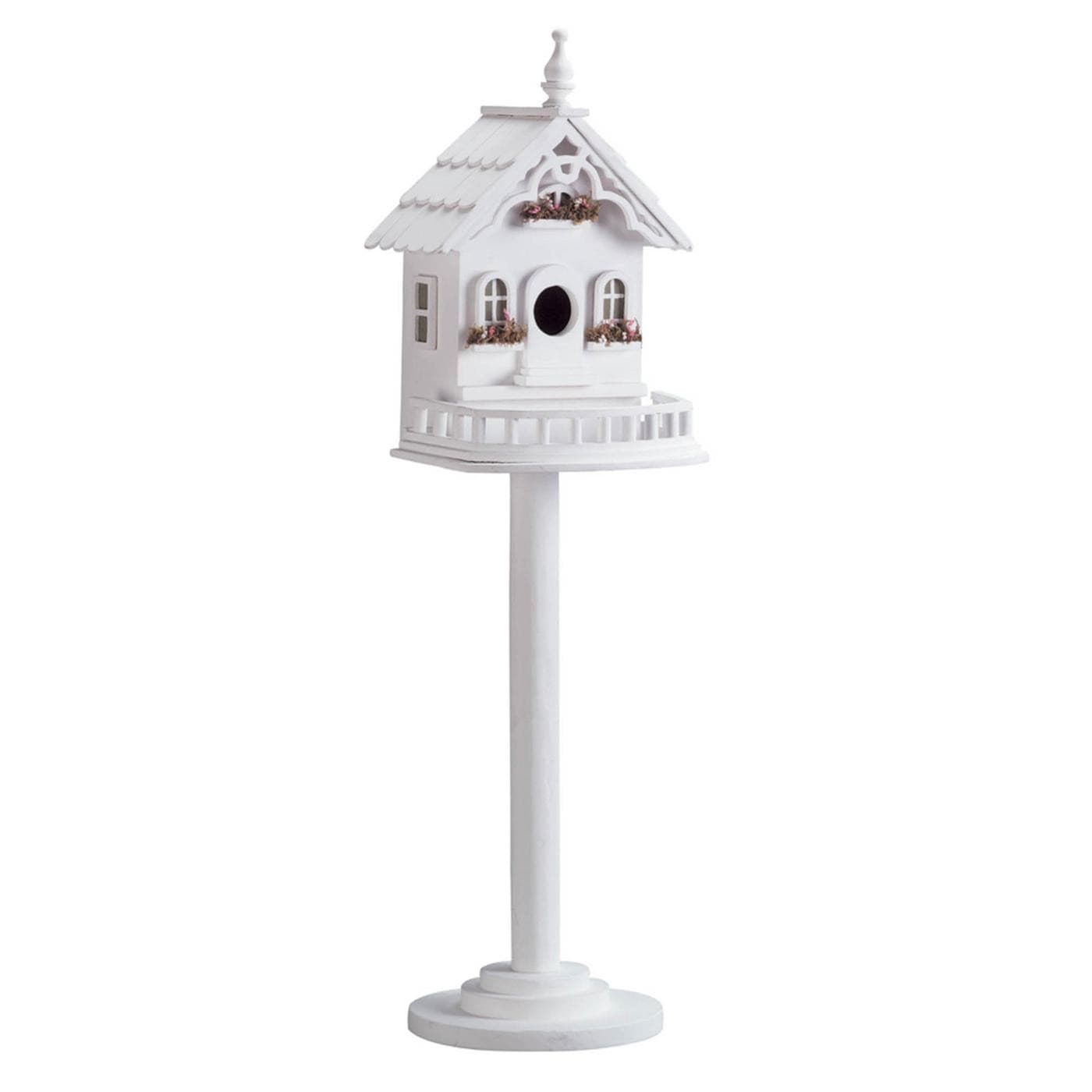 Victorian Freestanding Outdoor Wooden Birdhouse