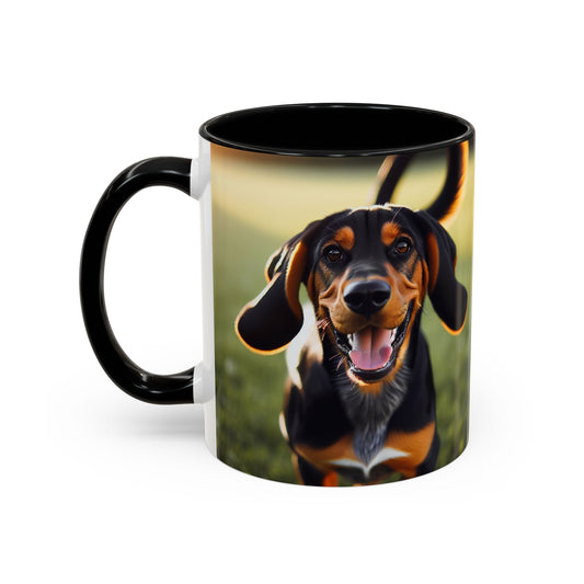 Black and Tan Coonhound Accent Coffee Mug - Perfect Gift for Dog Lovers