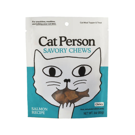 Cat Person Cat Treat Soft Chews Salmon 3oz - Cat Treats - The Family Pet