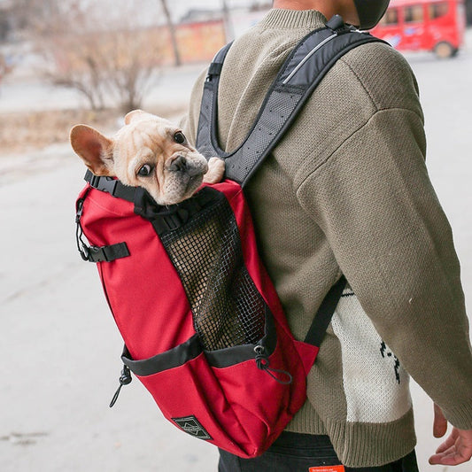 Dog Carrier Backpack Double Shoulder Portable Travel Bag