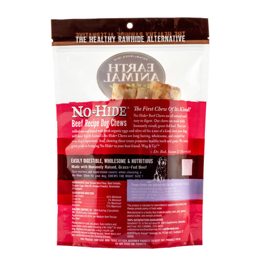 Earth Animal No Hide Medium Beef Dog Rolls (2pk) (4.2oz) - detail view