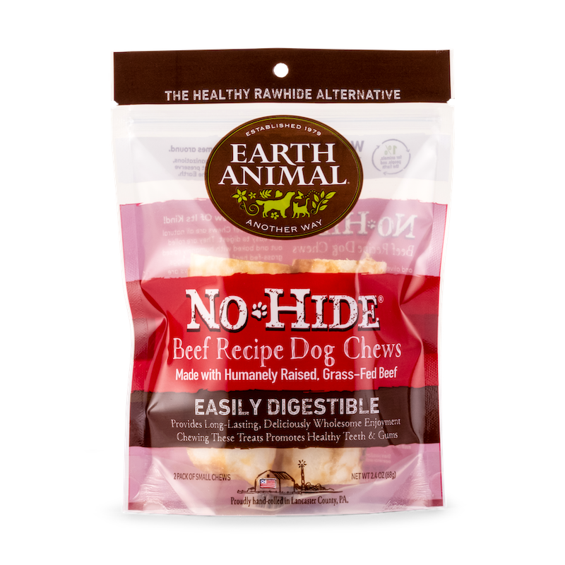 Earth Animal No Hide Small Beef Dog Rolls 2pk 2.4oz 🦴