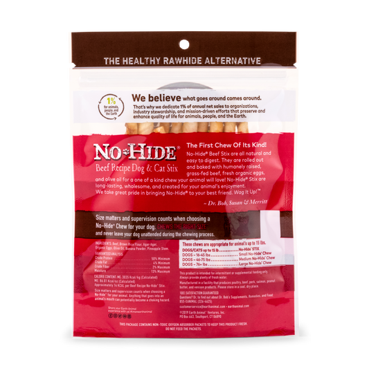 Earth Animal No Hide Beef Pet Stix (10pk) (1.6oz)