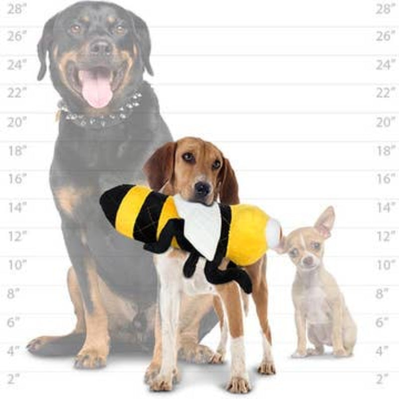 Mighty Tuffy Bug Series Yellow Bee Durable Tough Dog Toy - 2 Sizes