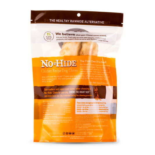 Earth Animal No Hide Medium Chicken Dog Rolls (2pk) (4.2oz) - Dog Chews - The Family Pet