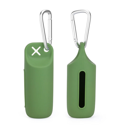 Silicone dog poop bag holder with dispenser, portable,