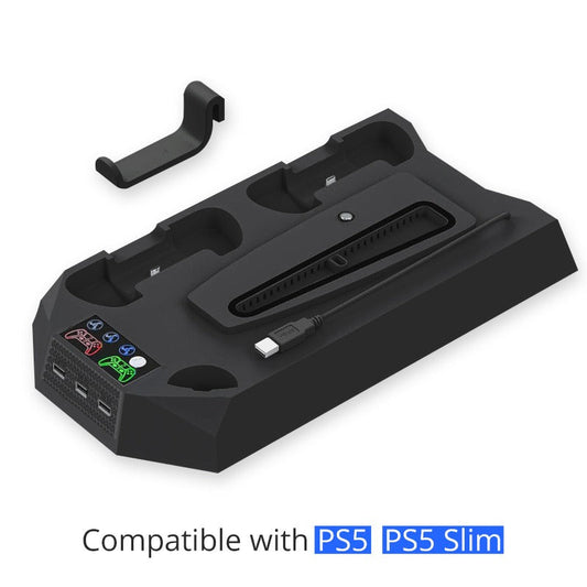 PS5 Slim/PS5 Cooling Stand Optical/Digital Universal Base Multi functional Charging Stand