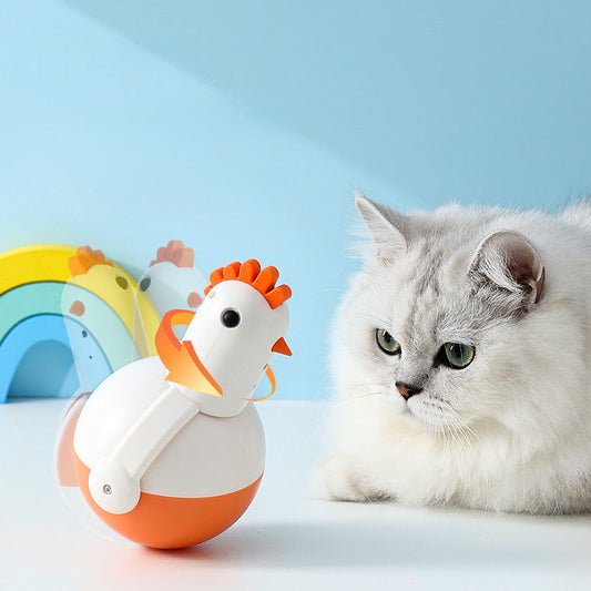 Electric Cat Toy Chicken Glass Laser Sound Cat Toy