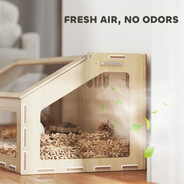 39 Inch Hamster Cage Habitat With Acrylic Window & Openable Top For Hamster