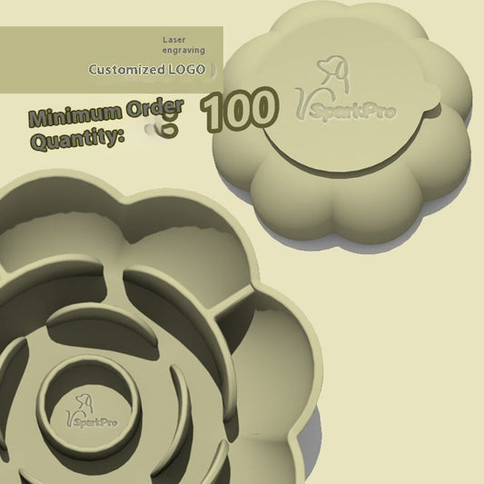 Pet Zen Non-Slip Slow Feeder Silicone Dog Bowl Easy To Clean