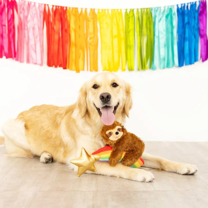 Rainbows High Star Sloth Plush Dog Toy