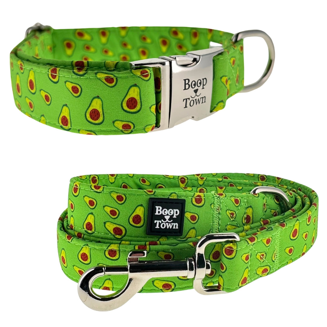 Dog Collar Leash Set Cotton Adjustable 4.8oz ๐