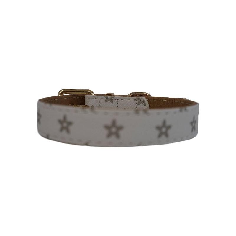 Tropez White Luxury Pet Collar