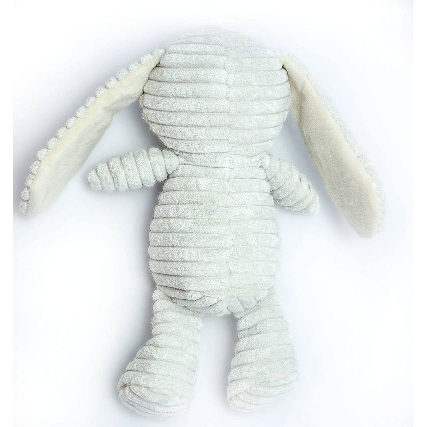 ThoozyPet Tuff & Cuddly Grey Bunny Squeaky Plush Dog Toy - 12.5"