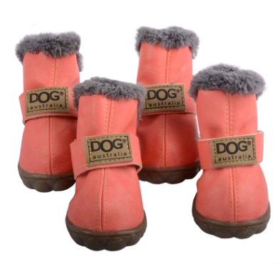 Dog Snow Boots Waterproof Fleece Lined Warm Winter 🥾