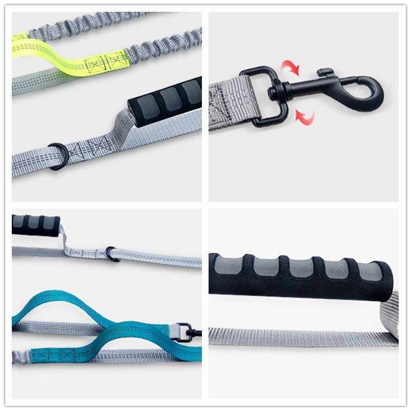 Dog Leash Hands Free Bungee Multifunctional Running ๐