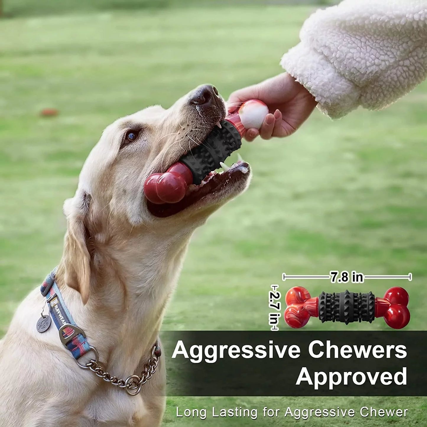 Dog Chew Toy Bone Aggressive Chewers Indestructible 🦴