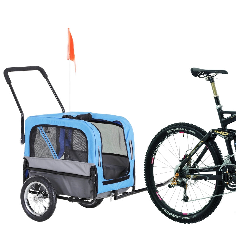 2-in-1, 3 Wheel Pet Jogging Stroller Bike Trailer - Purrfect Pet Kingdom