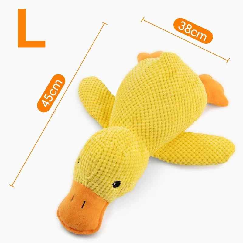 Interactive Dental Plush Duck Toy for Dogs Dental Care Play
