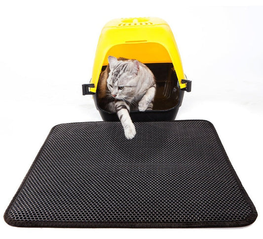 Double Layer Waterproof Cat Litter Mat for Easy Cleaning