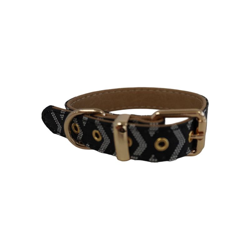 Morel Black Luxury Pet Collar