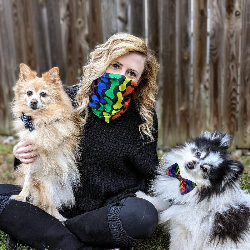 Rainbow Unity Pet Bow Tie - 3 Sizes