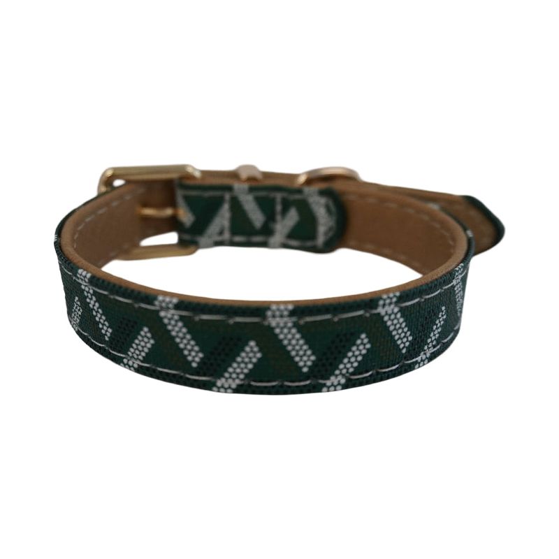 Morel Green Luxury Pet Collar