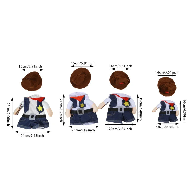 Pet Cowboy Costume - Premium Halloween Jumpsuit System 🤠