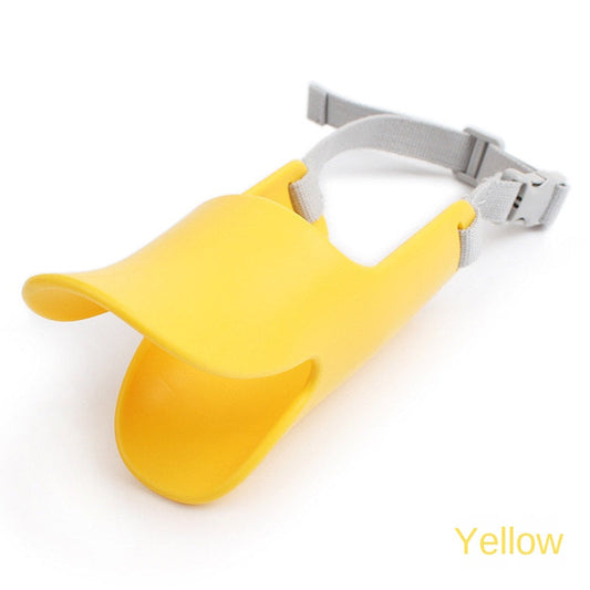 Dog Muzzle Anti-Bite And Anti-Bark Silicone Duckbill Muzzle Comfortable And Breathable Adjustable Strap Pet Mask