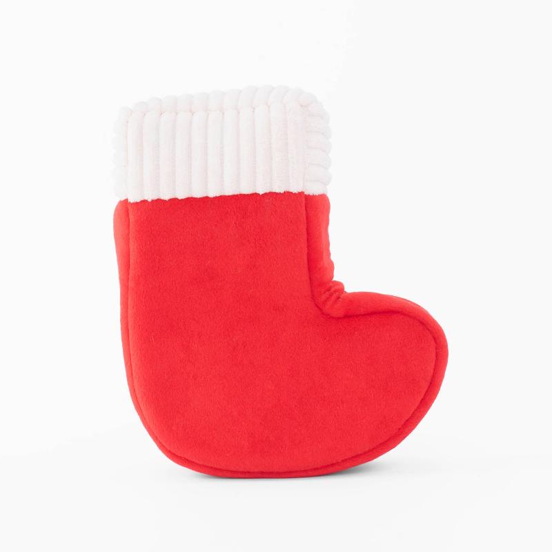 Holiday Burrow Naughty or Nice Stocking Interactive Dog Toy