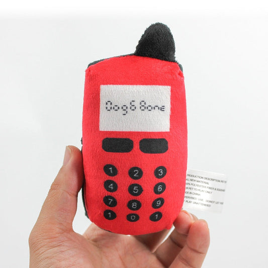 Blue Super Soft Phone Dog Sound Toy Training Interactive Toy Biting and Tearing Toy Cat Teasing Toy