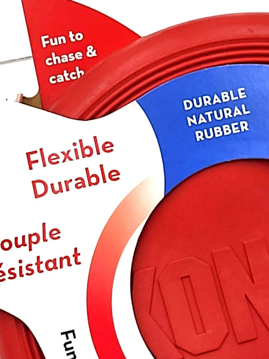 KONG Flexible Flyer Small Durable Rubber Dog Disc