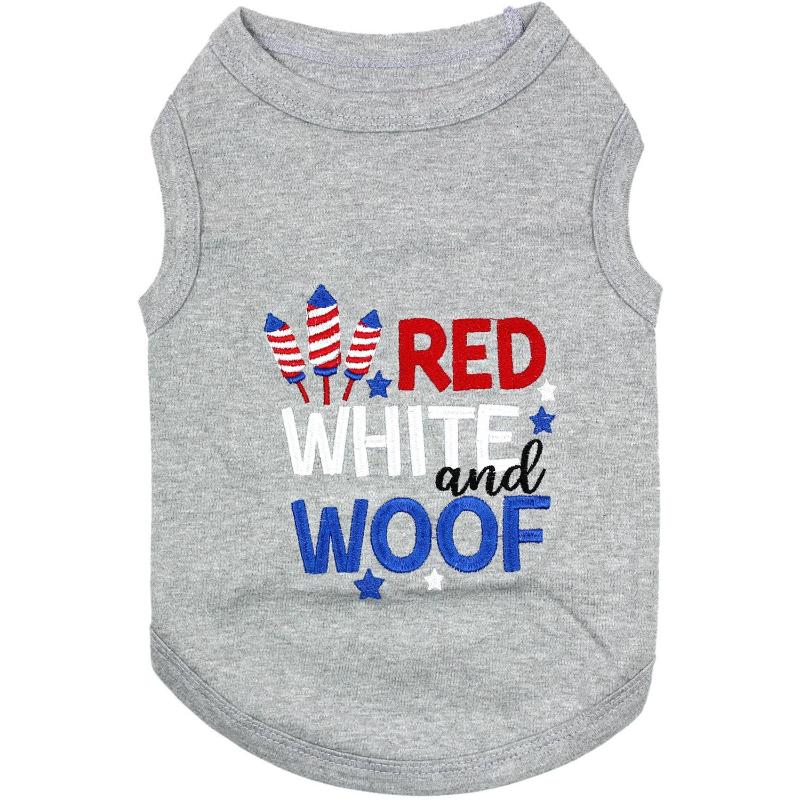 Red, White and Woof Pet Tee